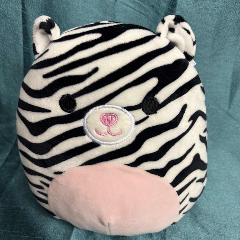 Squishmallows Black and White Zebra Plush